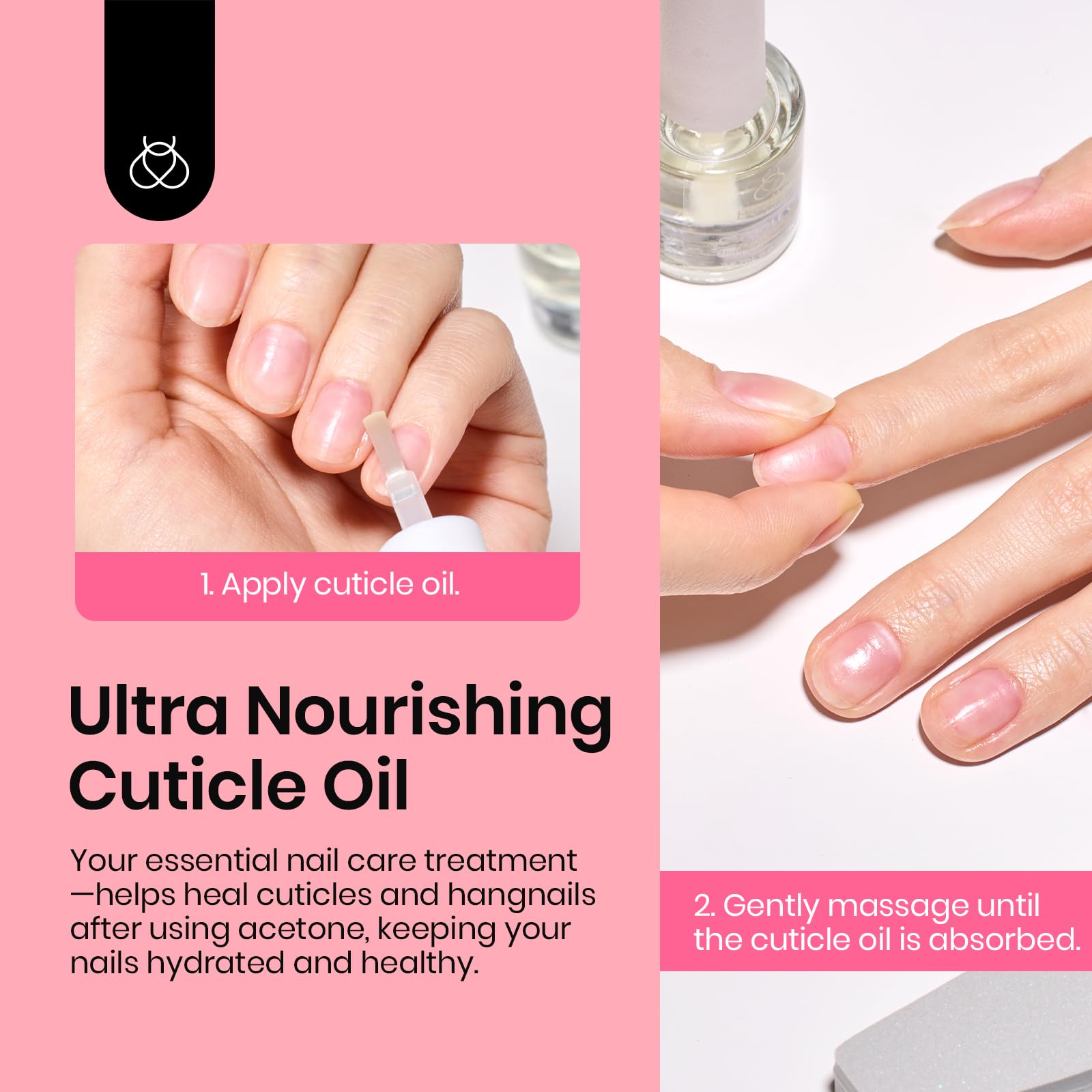 Beetles kit in use on finger showing safe gel polish removal process