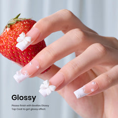 Beetles Gel Polish being applied during French manicure for easy use