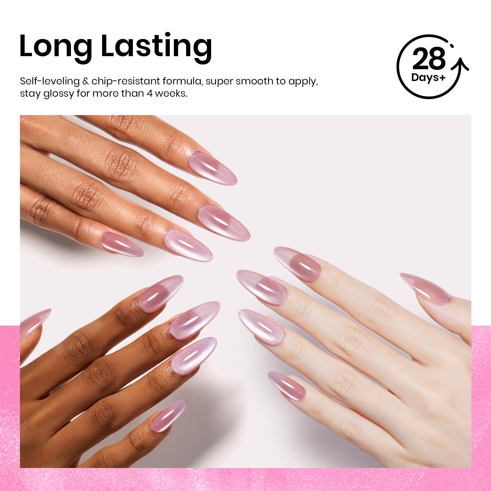 Beetles used during a home manicure illustrating easy DIY application
