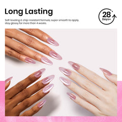 Beetles used during a home manicure illustrating easy DIY application