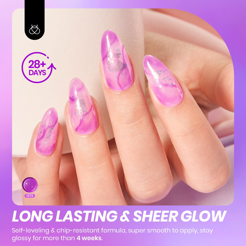 Beetles being applied during manicure showing easy brush control and even coats
