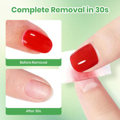 beetles Gel Polish in use pressing cotton pad onto nail for gentler removal