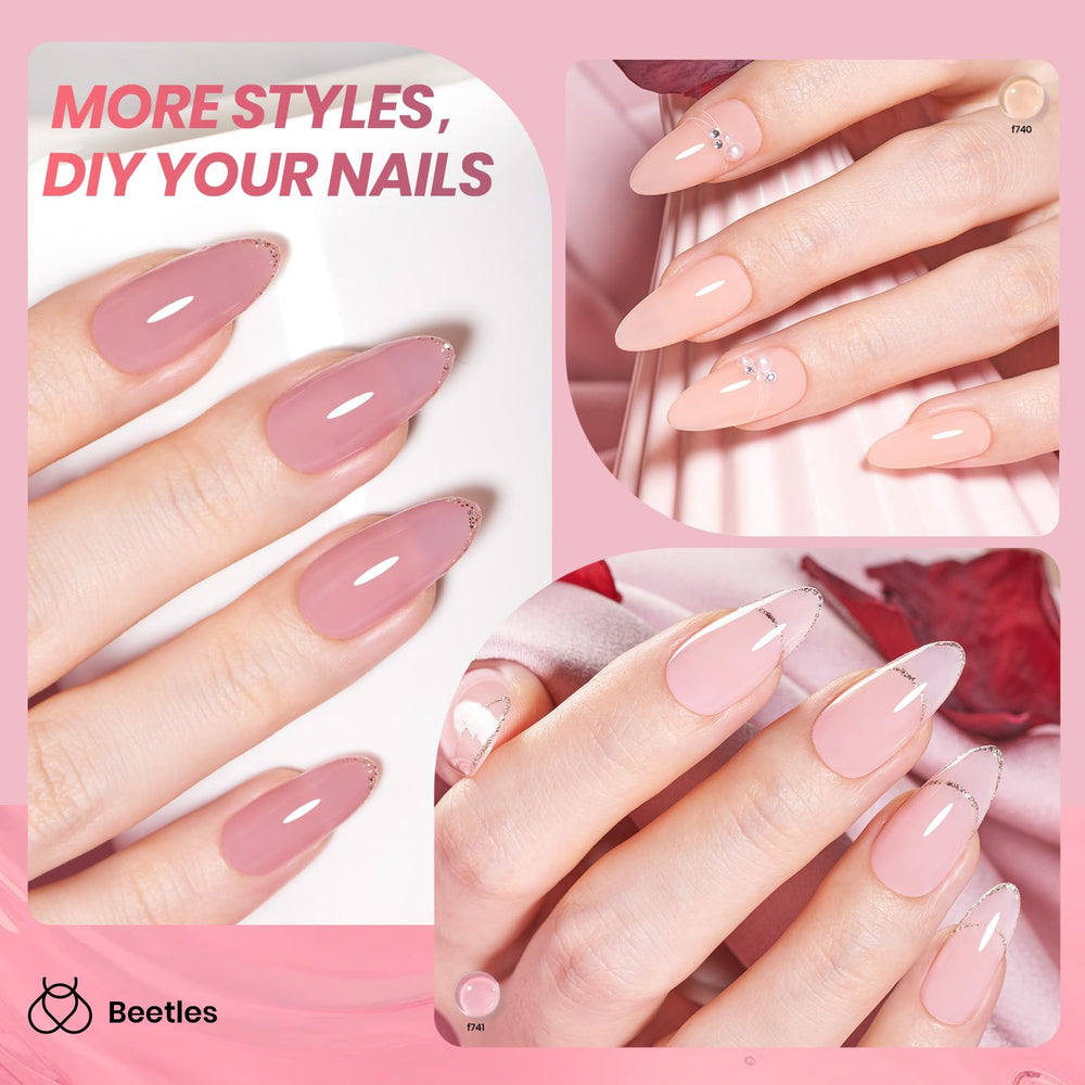 Beetles Gel Polish label close-up highlighting shade names and bottle finish for clarity