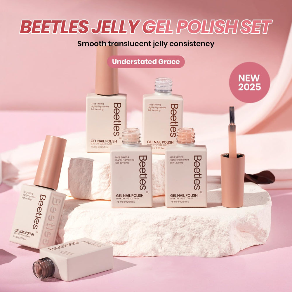 Beetles Gel Polish on salon table with lamp showing professional-style application benefit