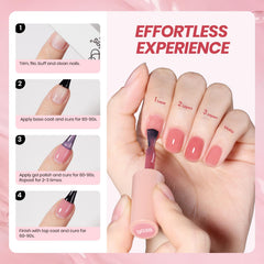 Beetles swatch on fingernails, demonstrates sheer layered effect