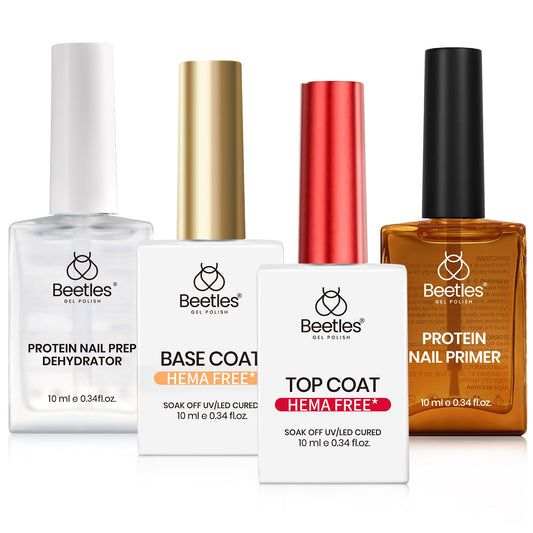 Beetles kit front packaging showing four 10ml bottles and benefits