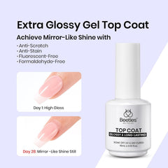 beetles Gel Polish kit in use applying press-on nails for durable wear