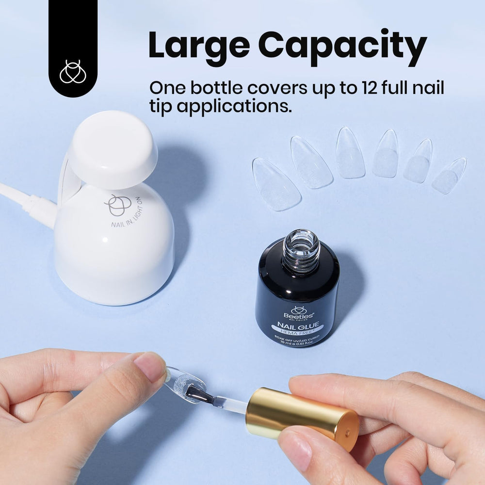 Beetles Gel Polish label highlighting HEMA-free formula for gentler wear