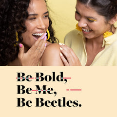 Beetles packaging label detail showing color number a735 and product information