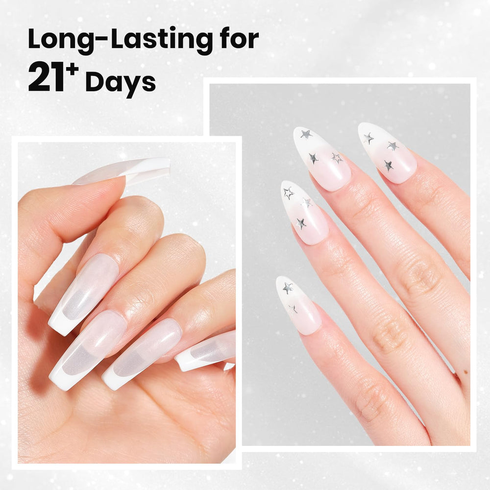 Beetles lifestyle bridal manicure showing elegant soft-white finish benefit