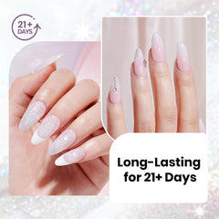 beetles lifestyle cozy manicure scene showing subtle shimmer and everyday elegance