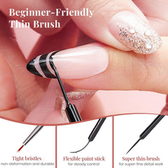 beetles Gel liner kit staged on desk for easy at-home nail art use