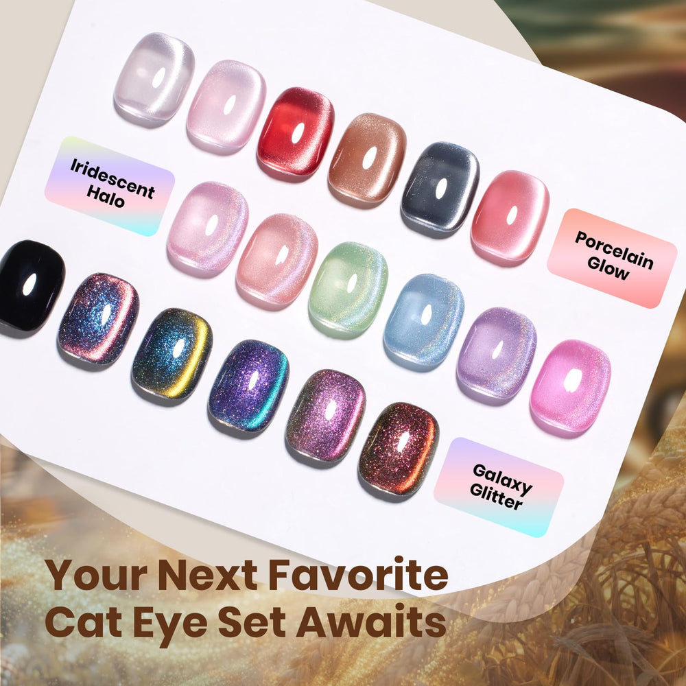 beetles styled fall manicure on hands showcasing warm seasonal tones