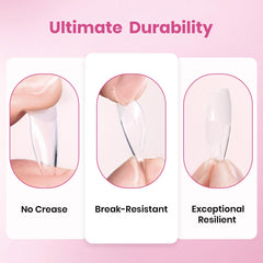 Beetles lifestyle hands wearing polished tips showing natural salon finish