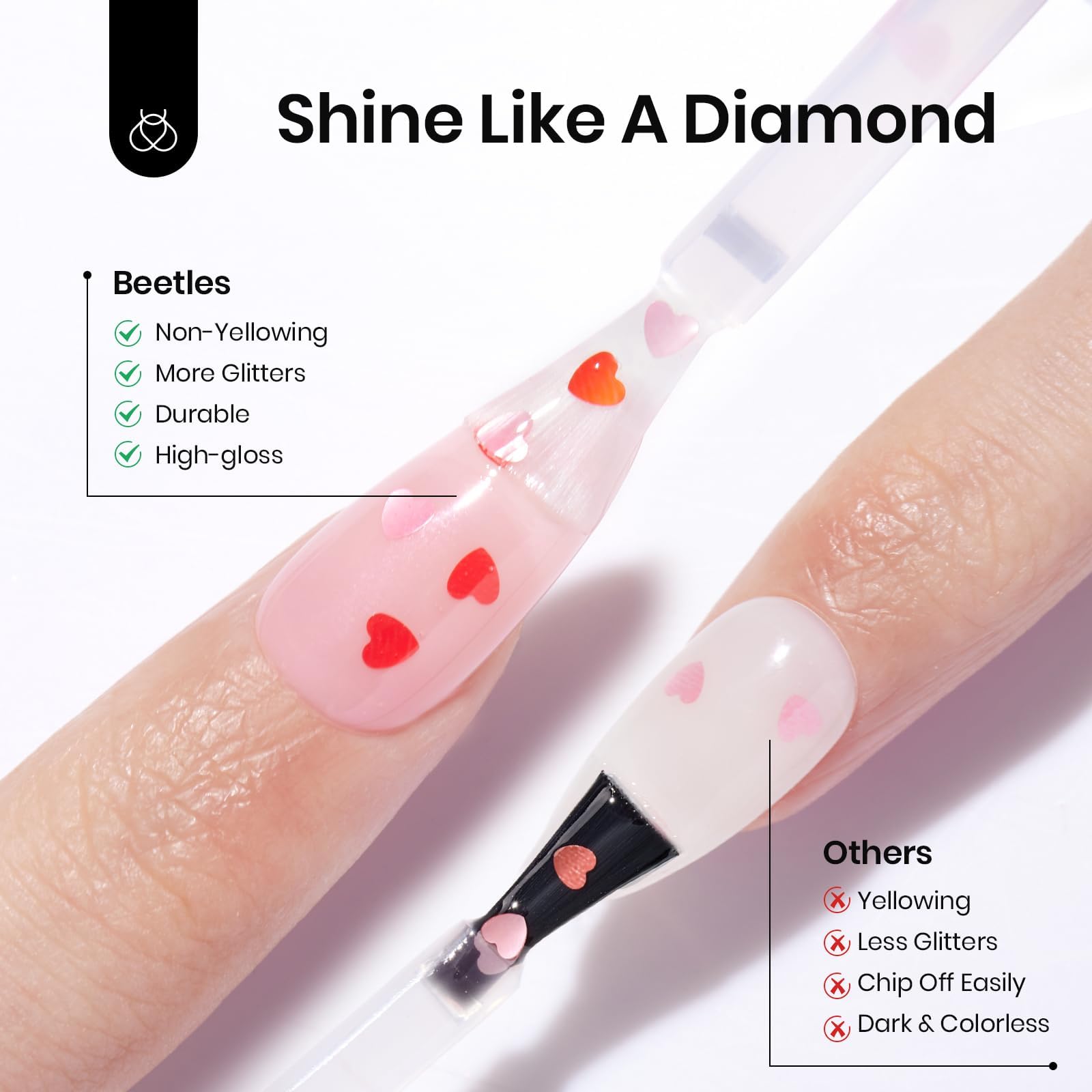 beetles Gel Polish on styled hands showcasing salon-quality long-lasting shine