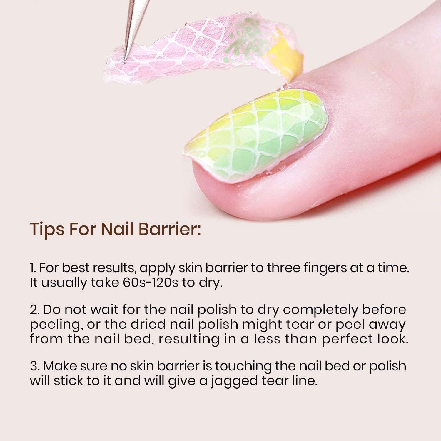 beetles Gel Polish finished manicure on model hand showing long-lasting shine