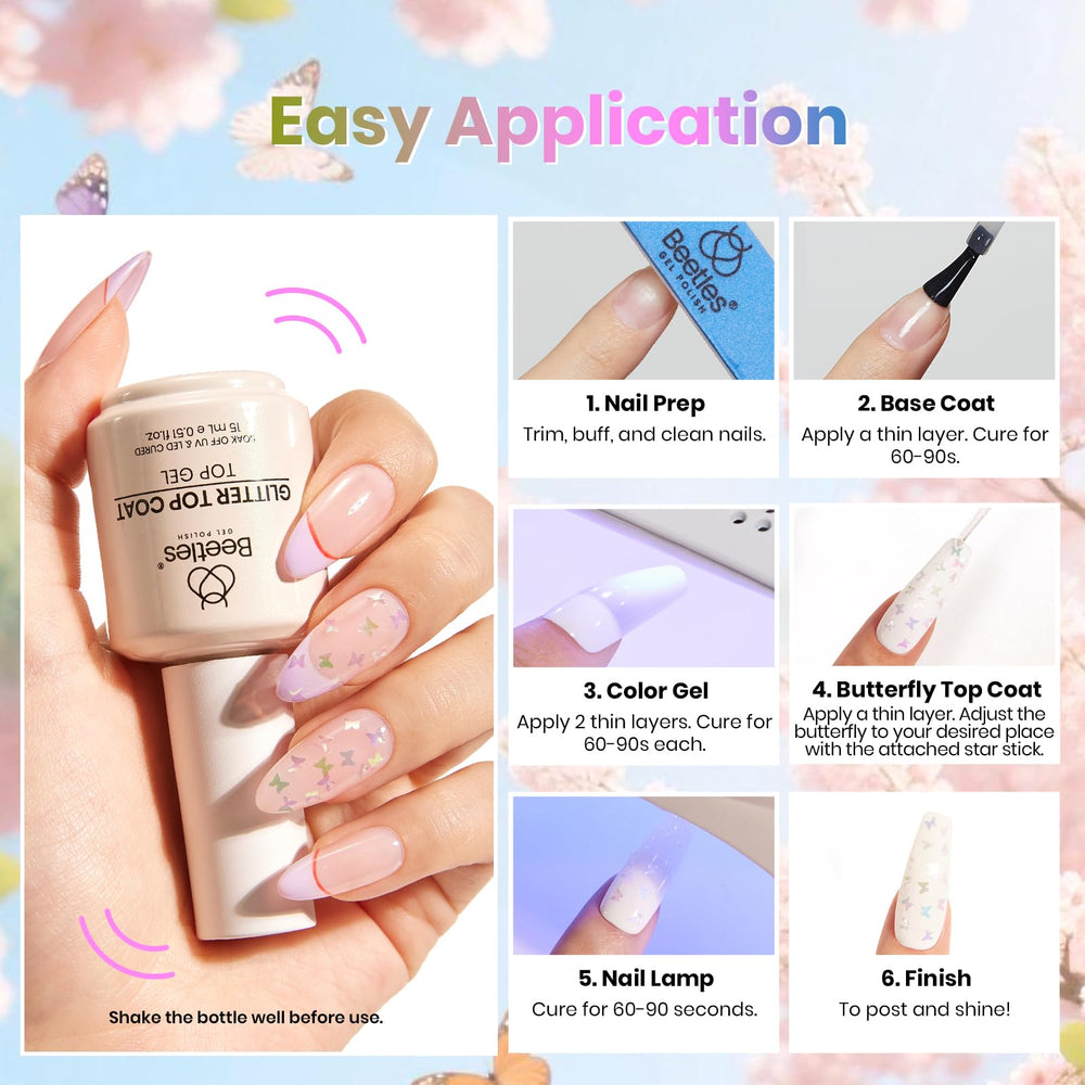 Beetles in a lifestyle manicure scene showcasing gift-ready presentation