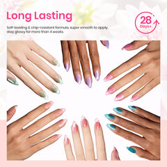 beetles lifestyle spring manicure on hands, showcases pastel shades for events