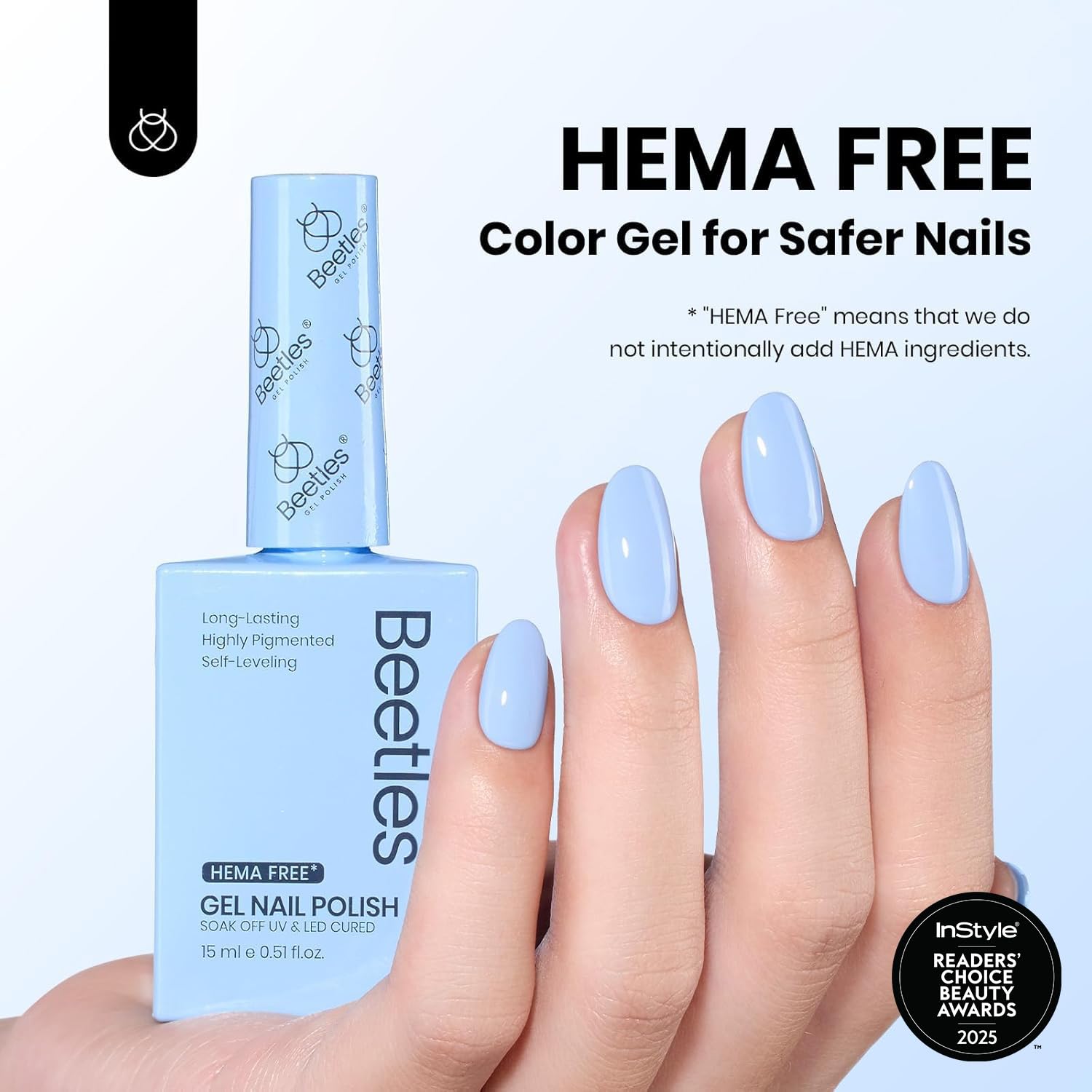 beetles Gel Polish open cap brush showing smooth application for streak-free coats
