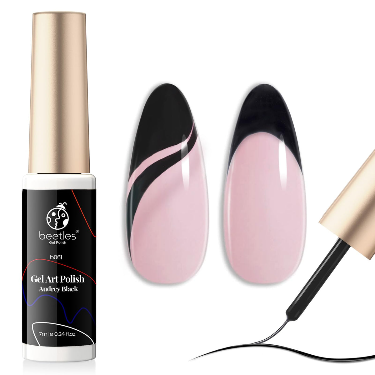 beetles Gel Polish front bottle showing label and compact 7ml size for precise application