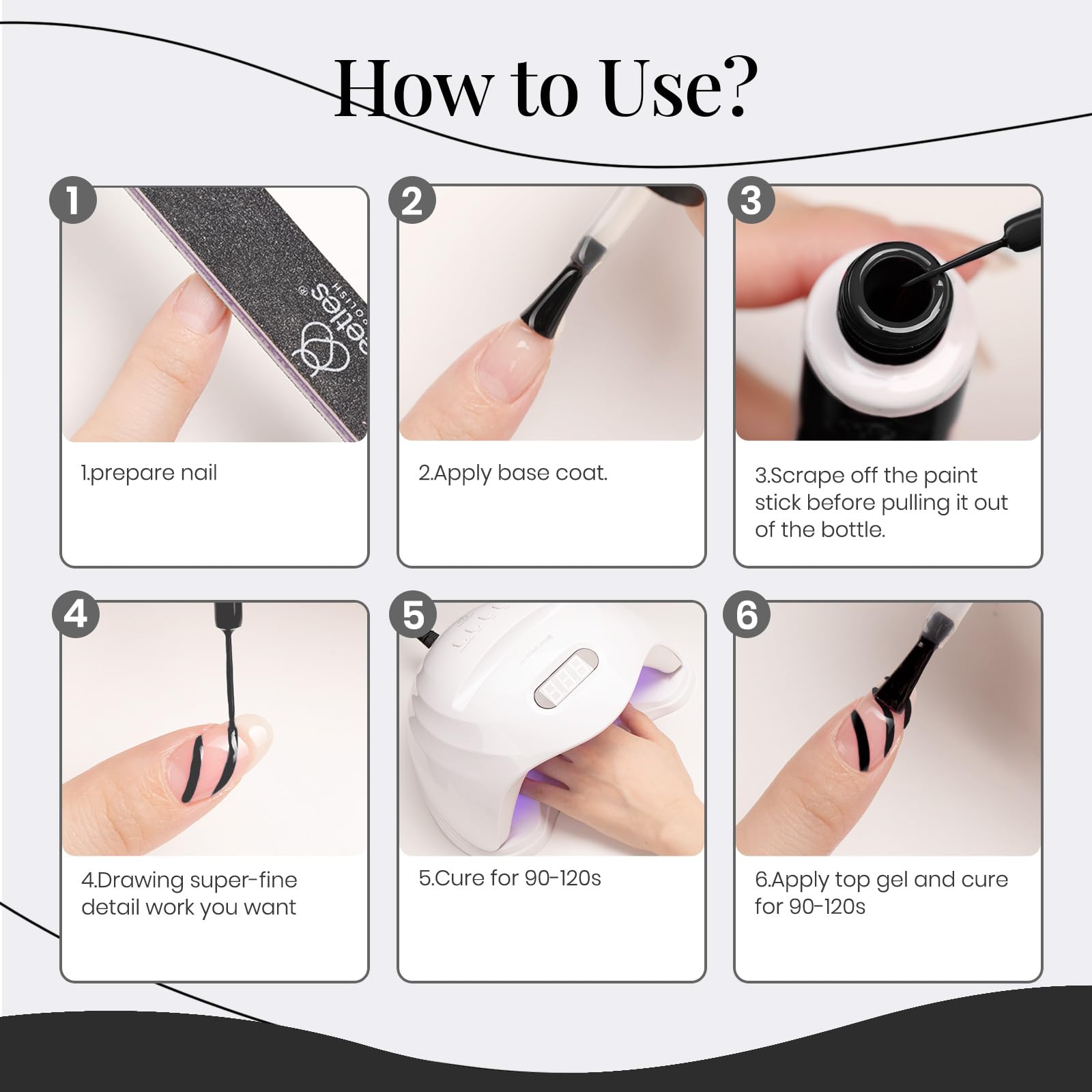 beetles Gel Polish in a manicure scene showing professional-looking nail art benefit