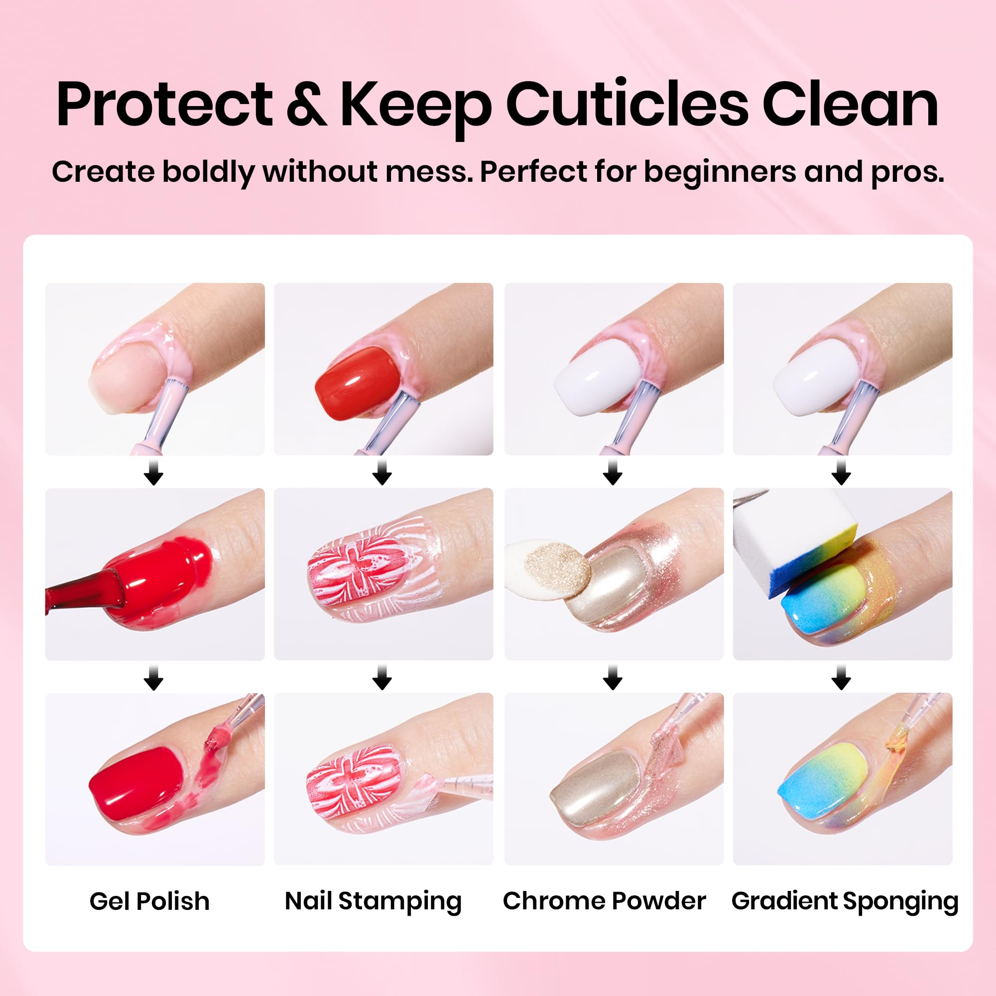 Beetles Gel Polish brush detail demonstrating smooth application and quick drying