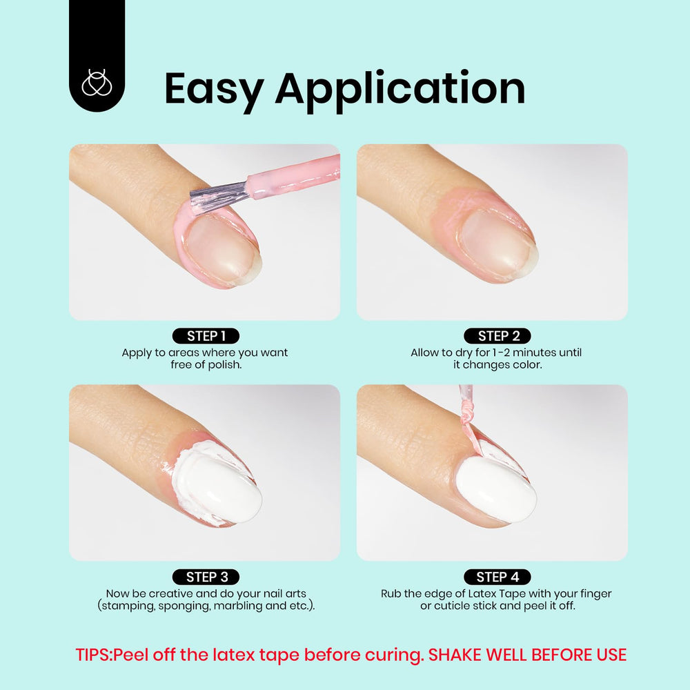 beetles liquid latex in a manicure station speeding up professional nail-art cleanup