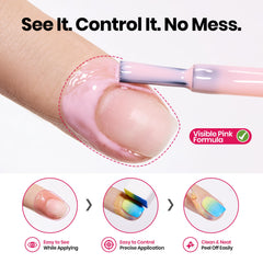 Beetles Gel Polish lifestyle salon setup showing barrier use for professional nail art