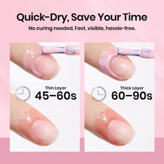 Beetles Gel Polish peel-off action with stick removing barrier for crisp nail edges