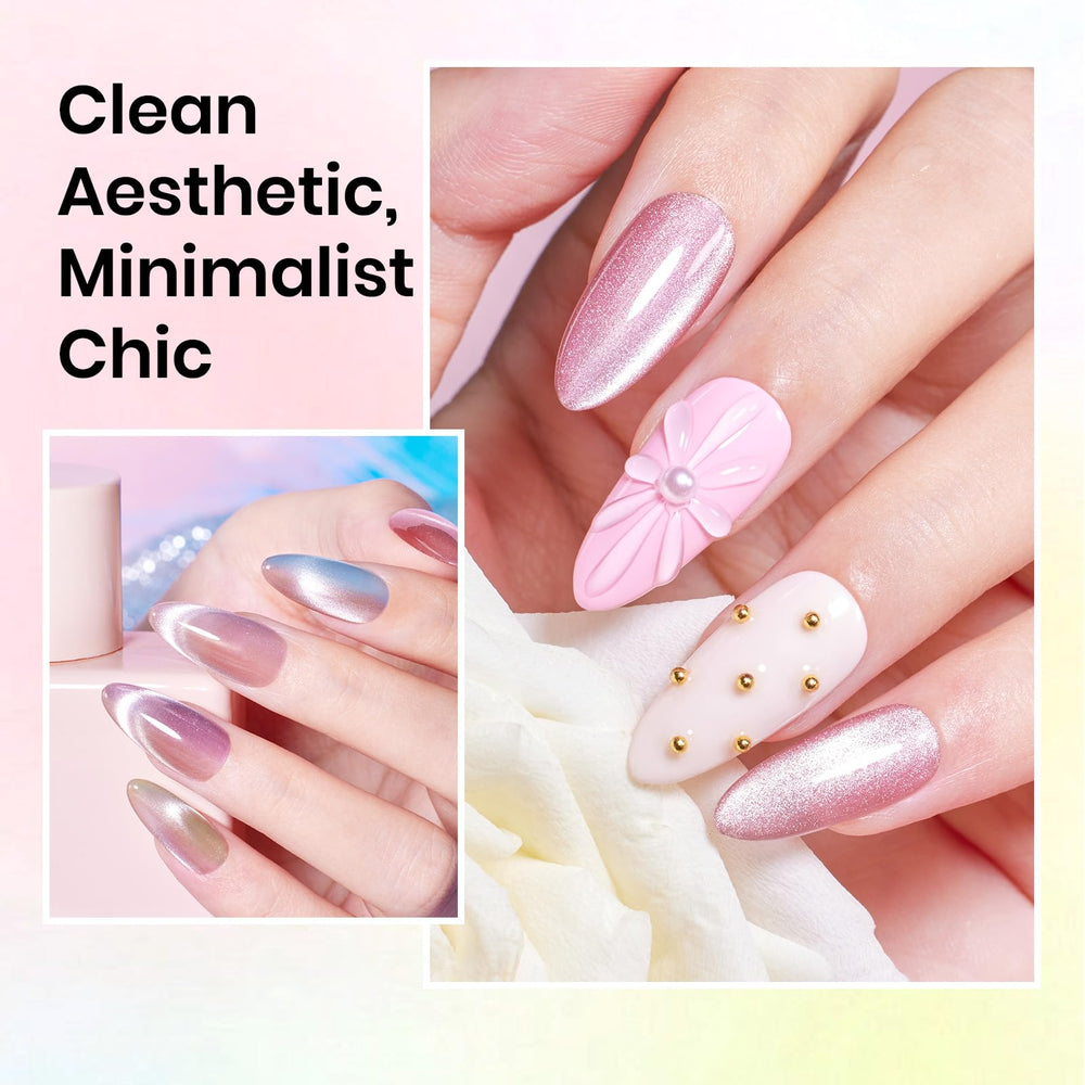 beetles magnet in action over nail demonstrating quick customizable cat-eye effect