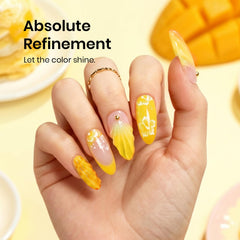 Beetles brush stroke of Mango Gelato showing smooth application and even pigmentation benefits