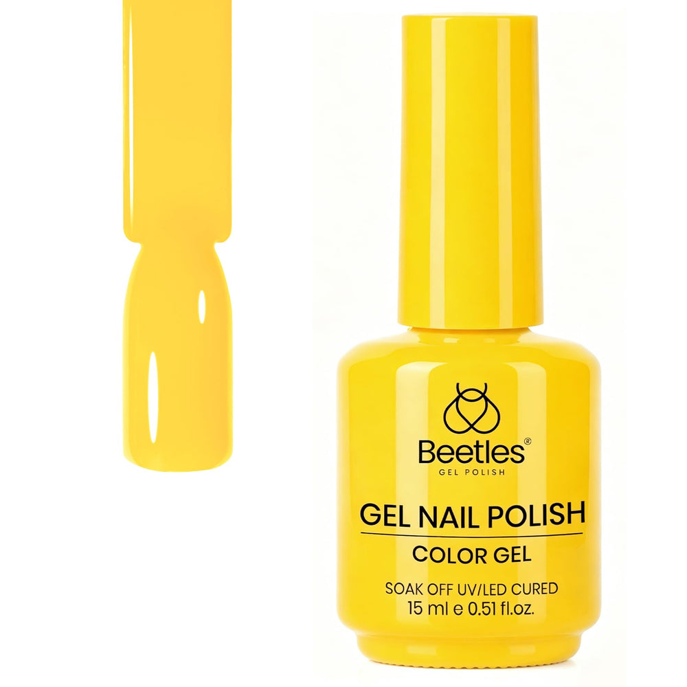 Beetles lifestyle photo of summer manicure using Mango Gelato conveying cheerful fashion appeal