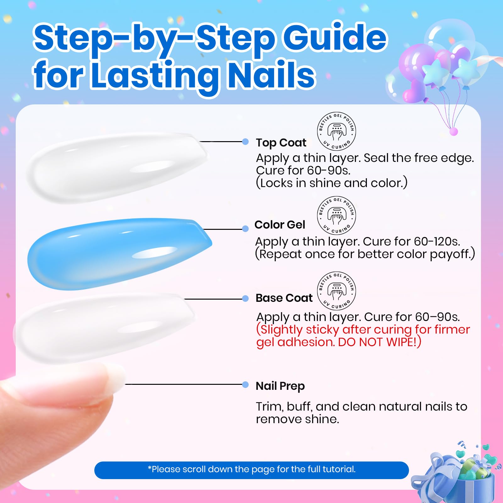 beetles manicure kit with LED lamp showing complete curing setup