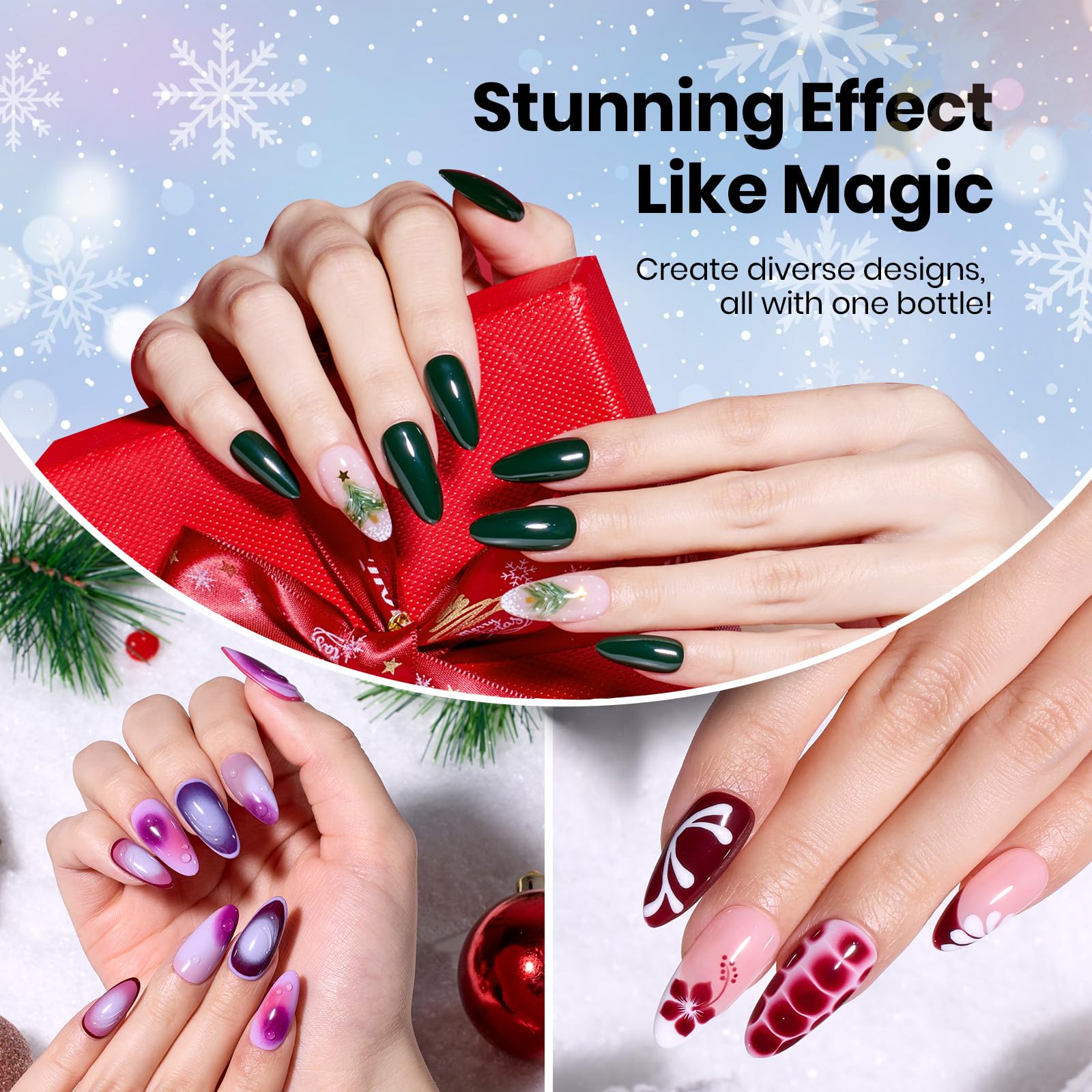 beetles marble nail art in use demonstrating easy spreading effect