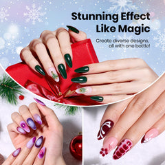 beetles marble nail art in use demonstrating easy spreading effect