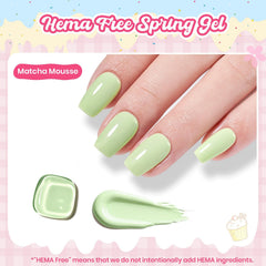 Beetles brush applying pastel green stroke to nail for smooth coverage benefit