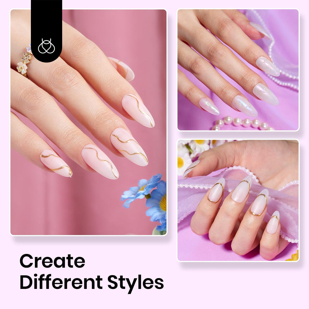 lifestyle shot of finished manicure using beetles offering salon results