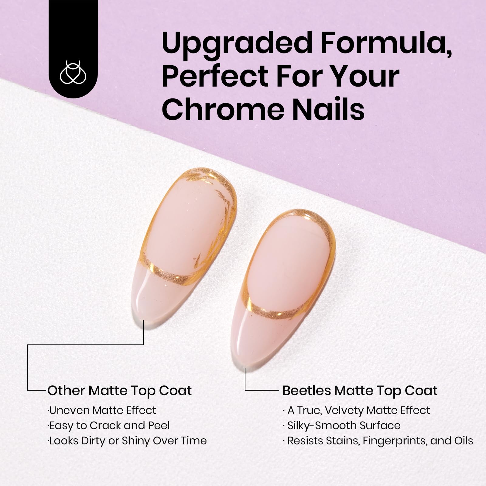 closeup of cured matte surface texture and long‑lasting benefit