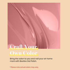 Beetles manicure in salon setting showcasing professional finish and elegant color