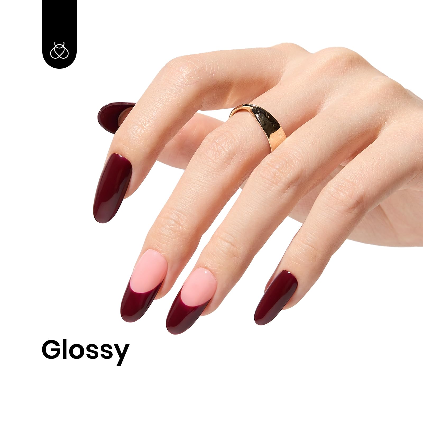 Beetles Gel Polish merlot swatch on nail wheel showing true color benefit