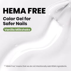 beetles milky white brush stroke detail demonstrating smooth, buildable application benefit