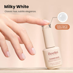 Beetles brush spreading gel texture close-up highlighting smooth self-leveling finish