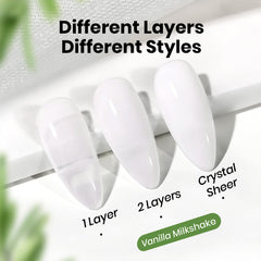 beetles milky white texture closeup highlighting jelly translucence and glossy finish benefit