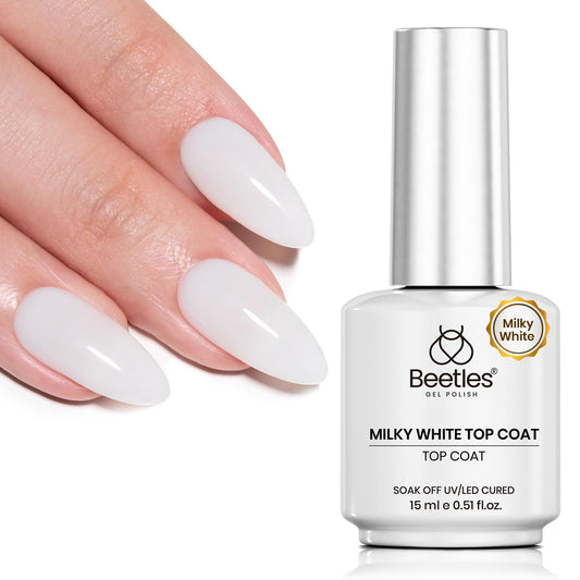 beetles front bottle showing milky white 2-in-1 convenience and quick application