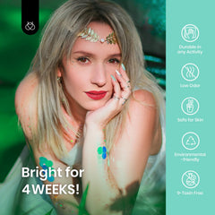 Beetles nail art accent with mint green showing layering and design versatility