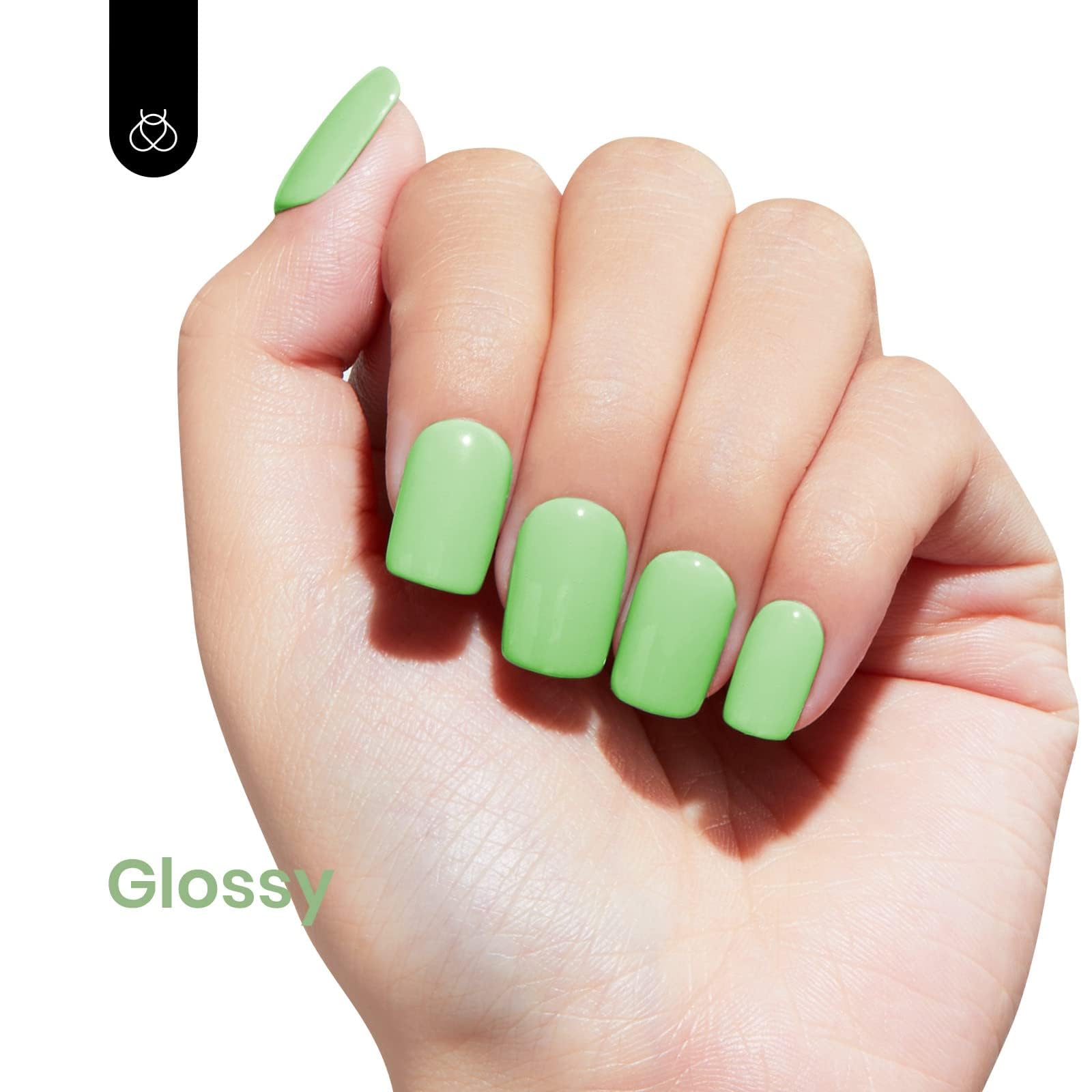 beetles mint green polish texture close-up showing creamy pigment benefit