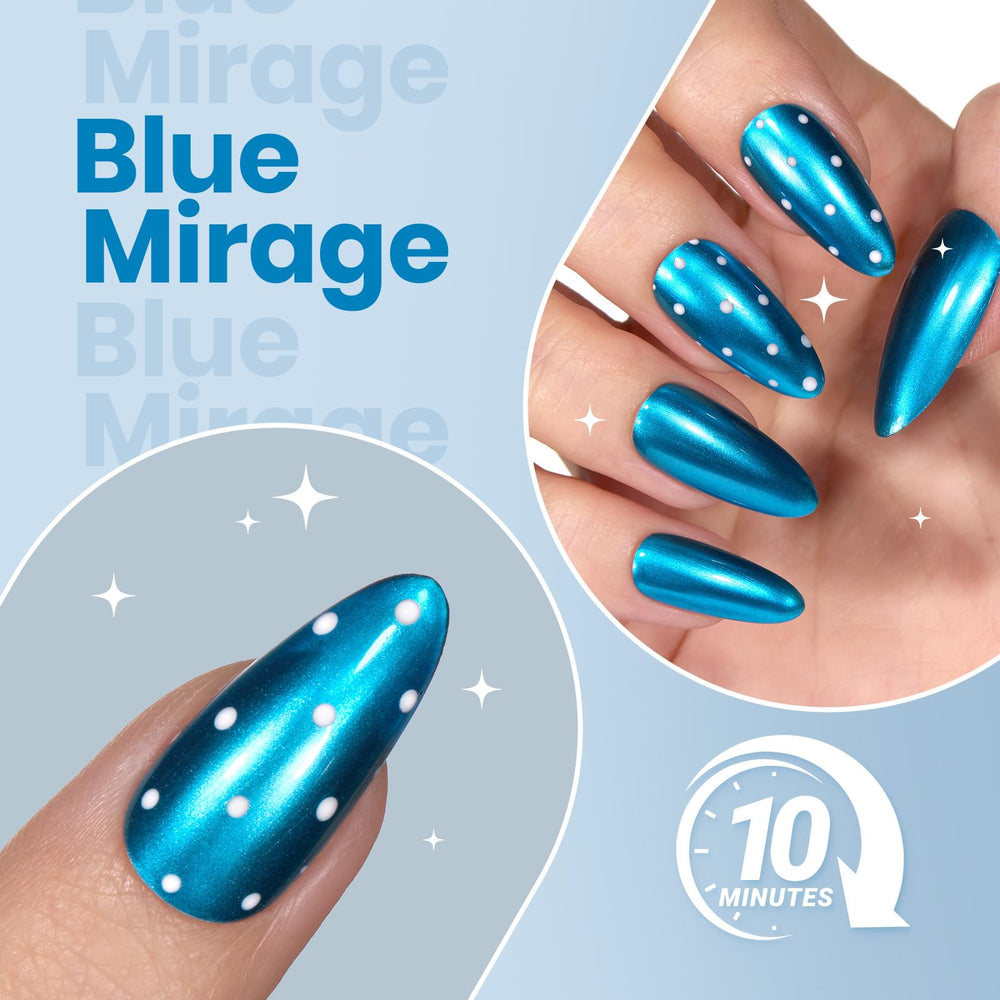 Beetles polished nail on hand showing mirror shine and salon-quality benefit