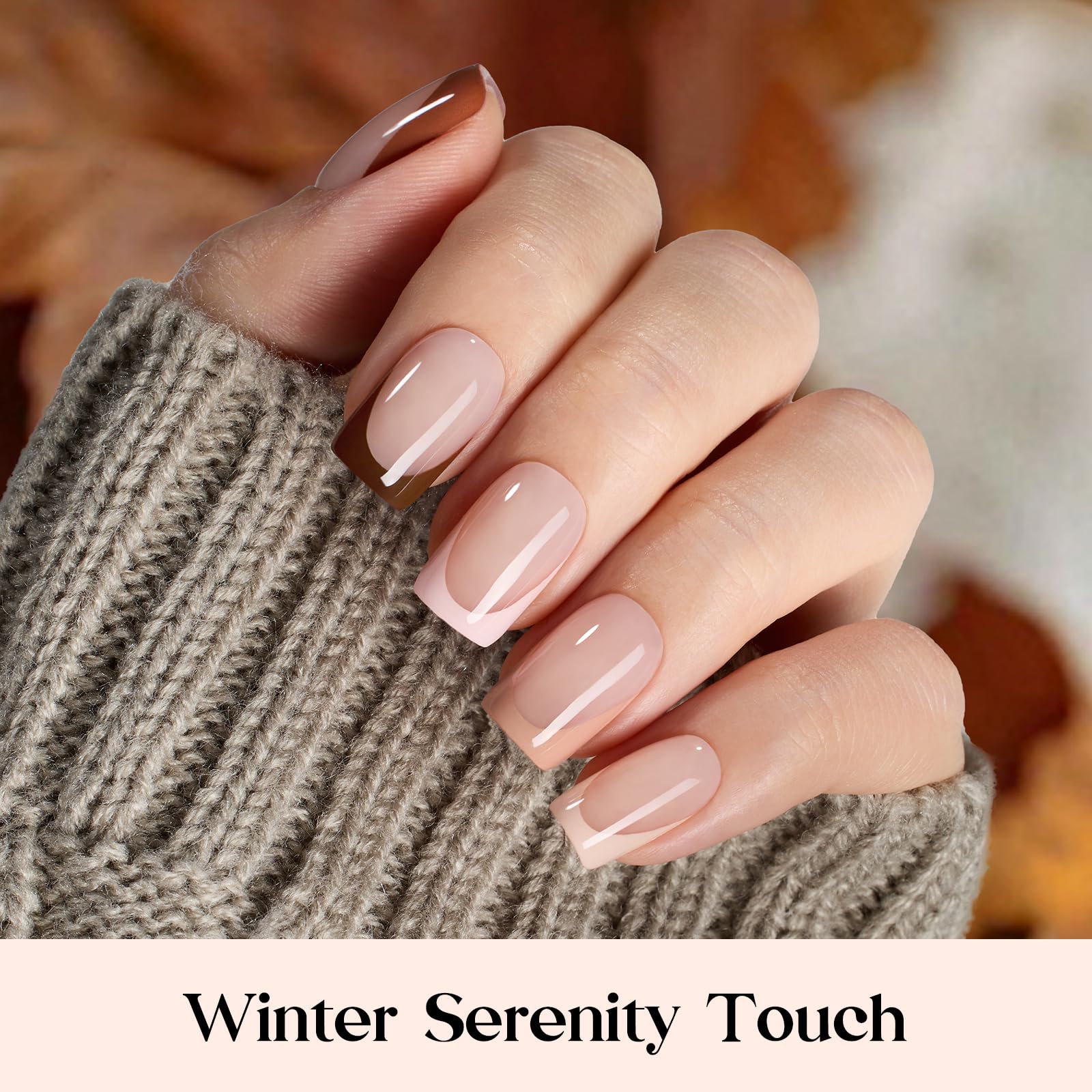 Beetles Gel Polish opened kit showing seven brown shades and selection ease
