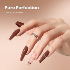 Beetles Gel Polish applied on nails curing under lamp showing durable shine benefit
