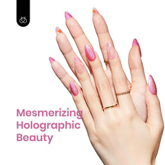 beetles reflective angle showing rose-gold pink flash and multi-dimensional effect